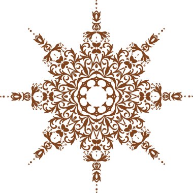 Mandala etnik Hint illüstrasyon tasarımı