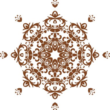 Mandala etnik Hint illüstrasyon tasarımı