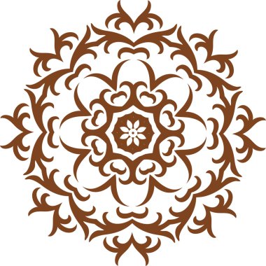 Mandala etnik Hint illüstrasyon tasarımı