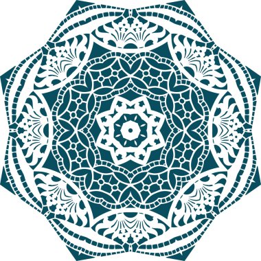 Mandala etnik Hint illüstrasyon tasarımı