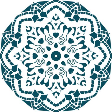 Mandala etnik Hint illüstrasyon tasarımı