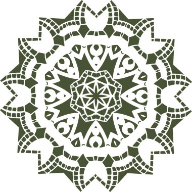 Mandala etnik Hint illüstrasyon tasarımı