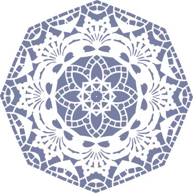 Mandala etnik Hint illüstrasyon tasarımı