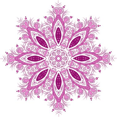 Mandala etnik Hint illüstrasyon tasarımı