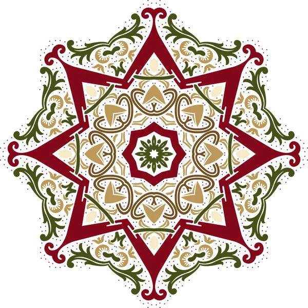 Mandala etnische Indiase afbeelding ontwerp — Stockvector