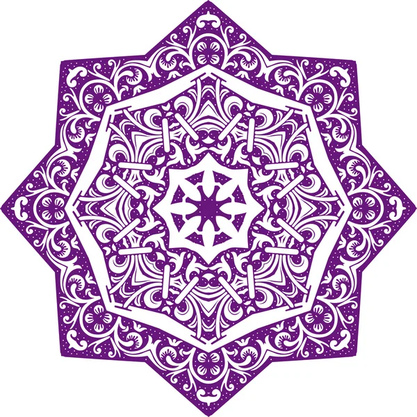 Mandala etnische Indiase afbeelding ontwerp — Stockvector