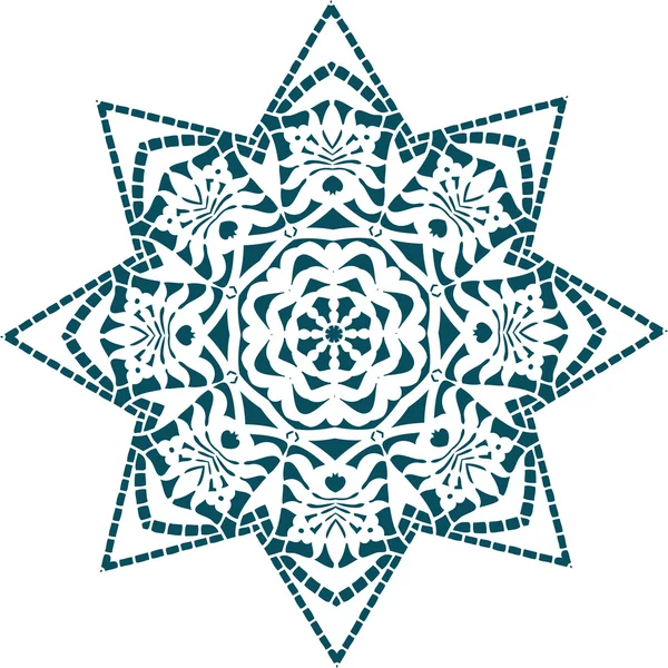 Mandala dessin d'illustration ethnique indien — Image vectorielle