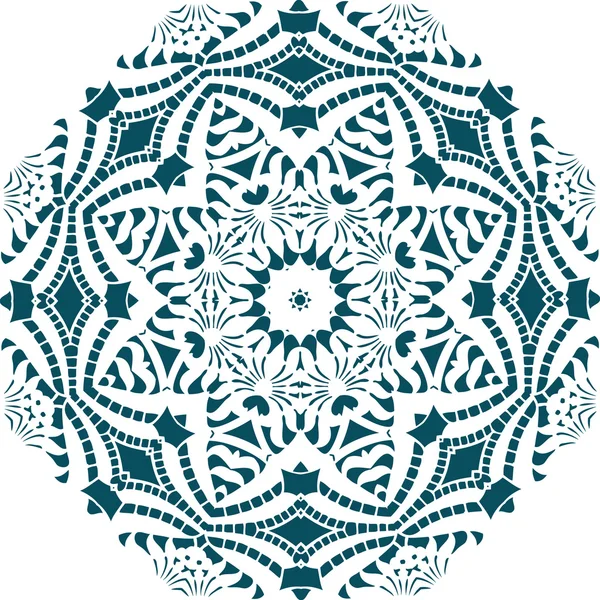 Mandala diseño de ilustración étnica india — Vector de stock