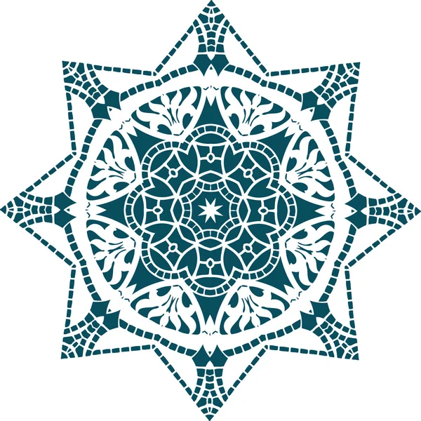 Mandala etnische Indiase afbeelding ontwerp — Stockvector