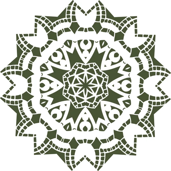 Mandala diseño de ilustración étnica india — Archivo Imágenes Vectoriales