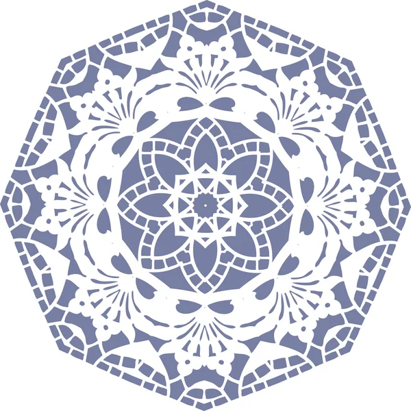 Mandala diseño de ilustración étnica india — Vector de stock