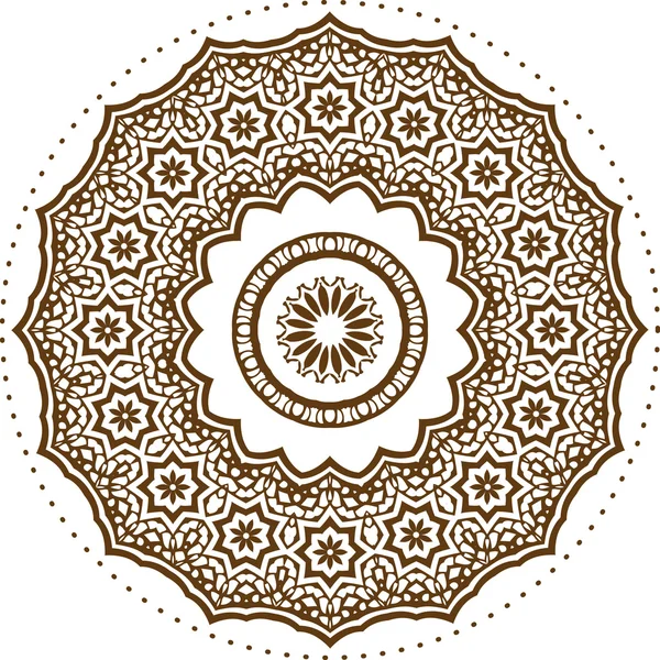 Mandala diseño de ilustración étnica india — Vector de stock