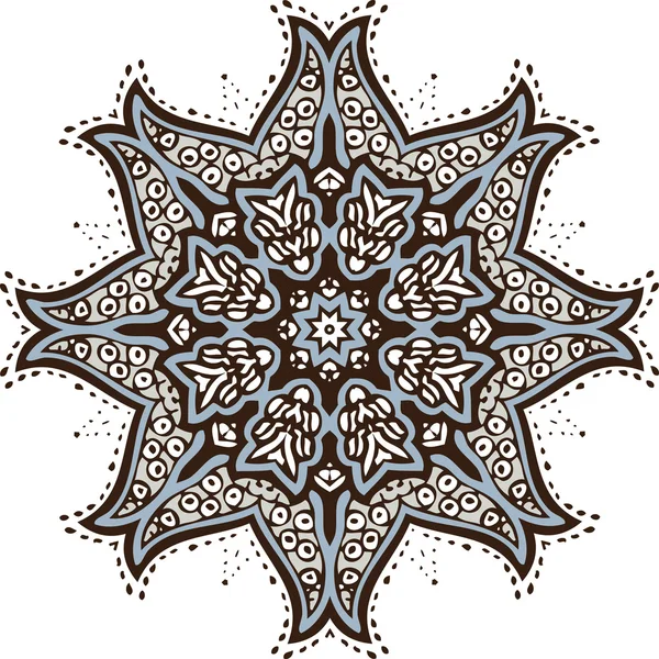 Mandala dessin d'illustration ethnique indien — Image vectorielle