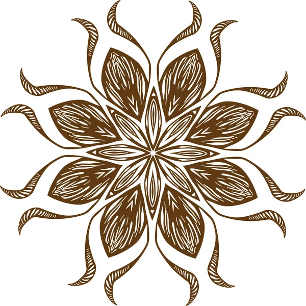 Mandala design ilustrații etnice indiene — Vector de stoc
