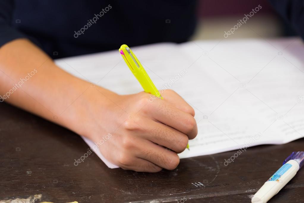 young man do a paper work
