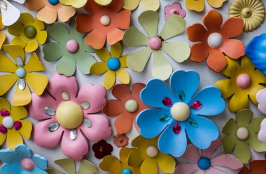 Fantezi duvar plastik çiçekler