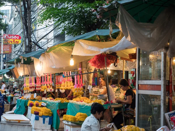 Mercado tailandés de flores — Foto de Stock
