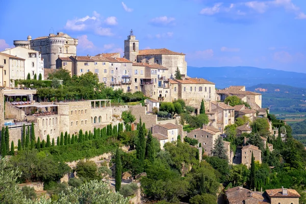 Горд, середньовічне місто на вершині пагорба в Провансі, Франція — стокове фото