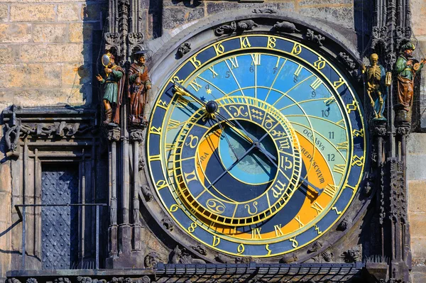 The astronomic clock Horologe in Prague, Czech Republic — Stock Photo, Image