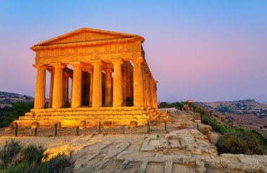 Tapınak concordia, agrigento, Sicilya, İtalya