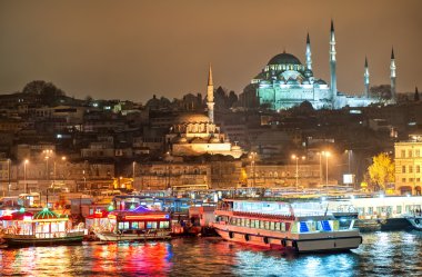Istanbul, Turkey, at night