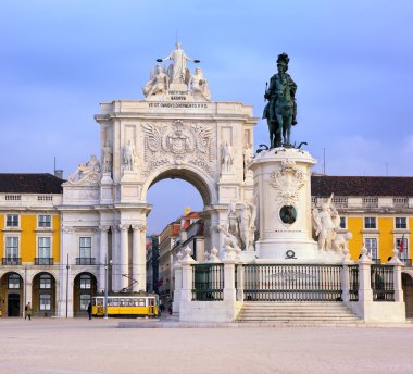 Lisbon, Portugal, Alfama quarter and St. Jorge Castle clipart