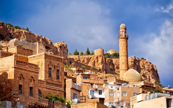 Eski şehir Mardin Suriye sınırında, Türkiye