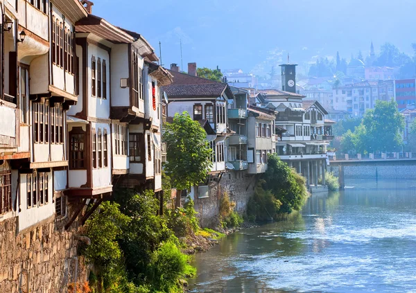 Traditionella osmanska hus i amasya, Turkiet — Stockfoto