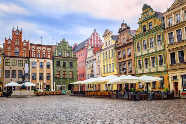 Stary Rynek, Plaza del Mercado Viejo en Poznan, Polonia — Foto de Stock