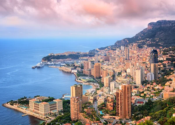 Monte Carlo, Prinsdom van Monaco, bij zonsopgang — Stockfoto