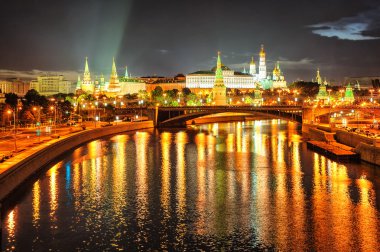 Gece Moskova Kremlin, Rusya