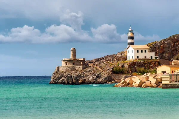 Fyren av Soler, Mallorca, Spanien — Stockfoto