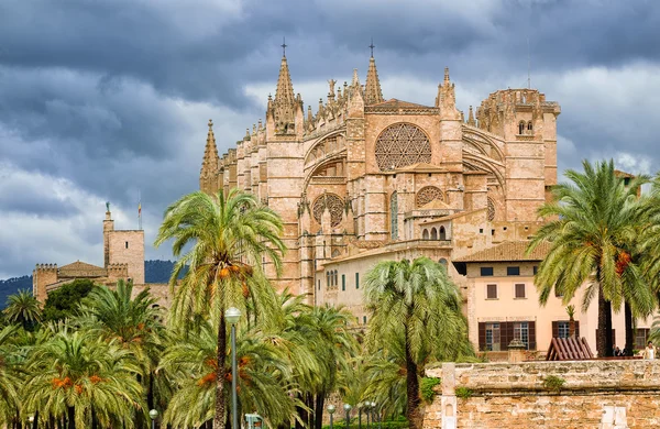 Готический стиль Dome of Palma de Mallorca, Spain — стоковое фото