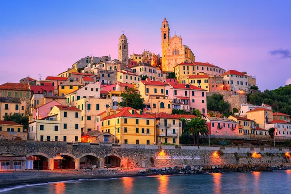 Cervo sulla costa mediterranea della Liguria, Italia — Foto Stock