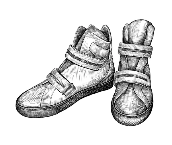靴子鞋草图5 — 图库矢量图片