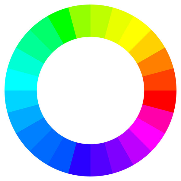 Spectrum full color gradation circle vector