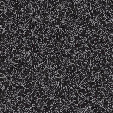 Çiçek tasarım sorunsuz arka plan doku deseninin