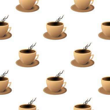 Vektör Eps kahve kapak için desen 