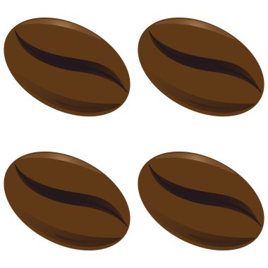 Desen vektör Eps kahve çekirdekleri ile 