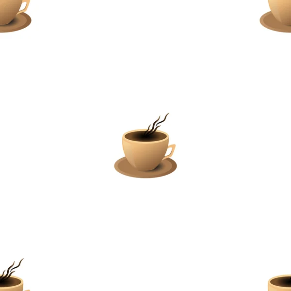 Muster zur Abdeckung des Kaffees in Vektor eps — Stockvektor