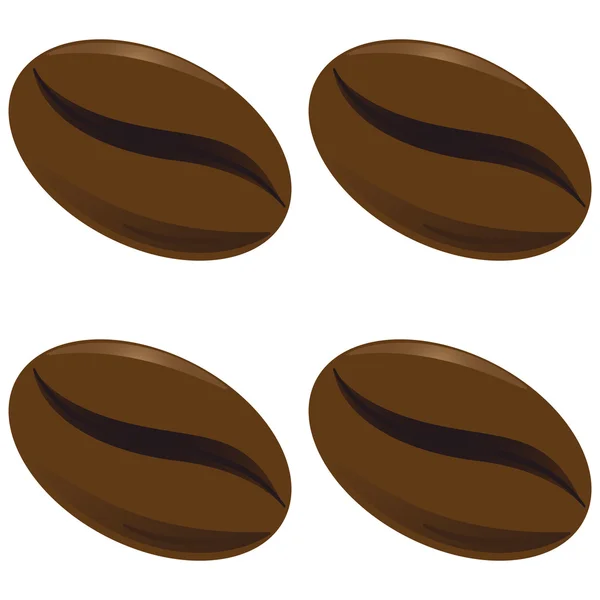Vzorek s kávová zrna v vektorové Eps — Stockový vektor