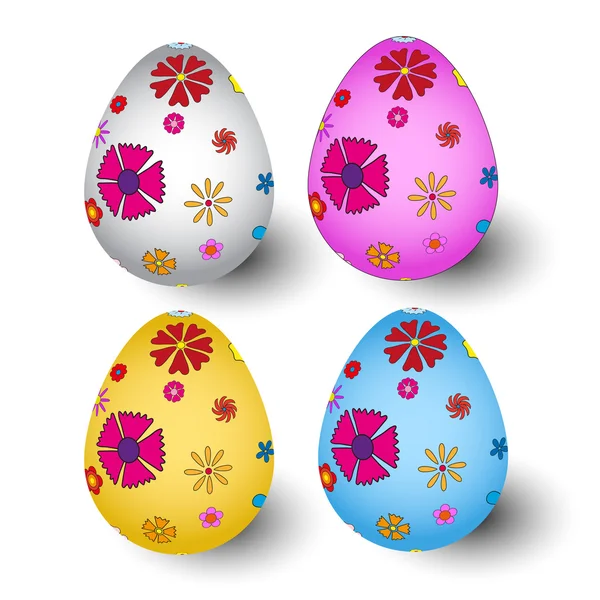 Conjunto de huevos de Pascua vector EPS — Archivo Imágenes Vectoriales