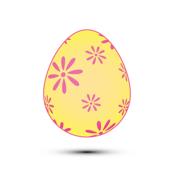 Uovo di Pasqua con ombra in vettore — Vettoriale Stock