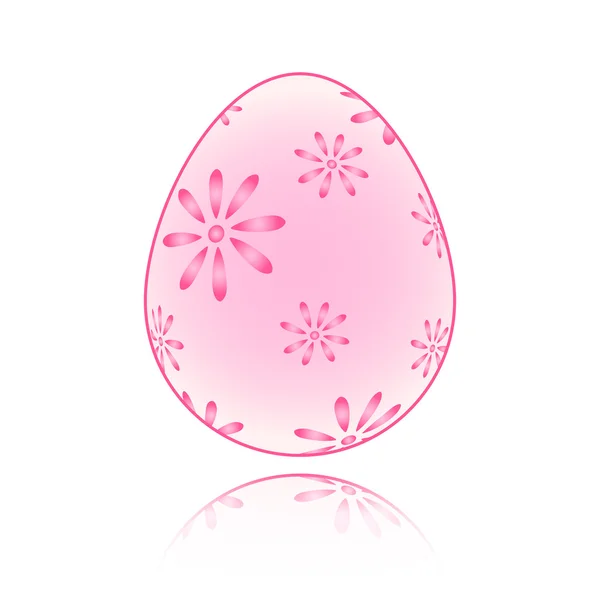 Easter egg with shadow in vector — Stock Vector