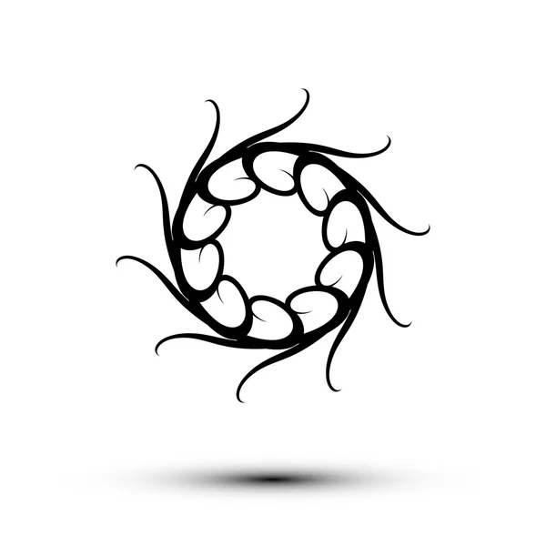Zwart logo op een witte achtergrond in Eps vector — Stockvector