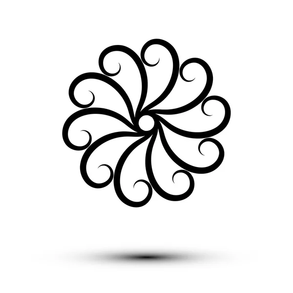 Logo noir sur fond blanc en EPS vectoriel — Image vectorielle