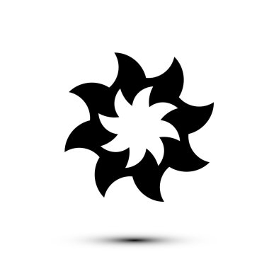 Vektör Eps beyaz arka planda siyah logosu