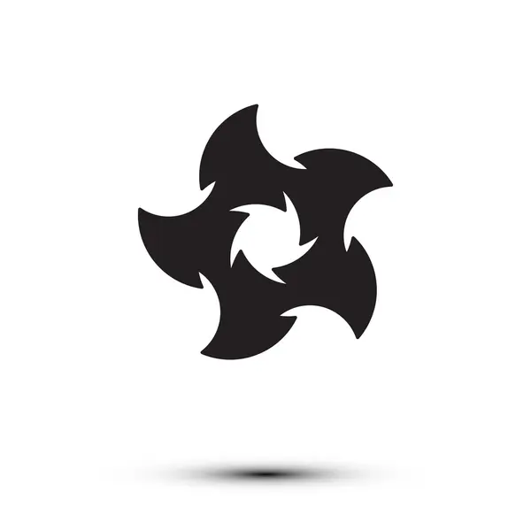 Logo negro sobre fondo blanco en vector EPS — Vector de stock