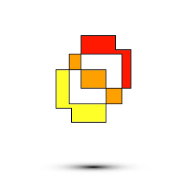 Logo multicolore su sfondo bianco in EPS vettoriale — Vettoriale Stock