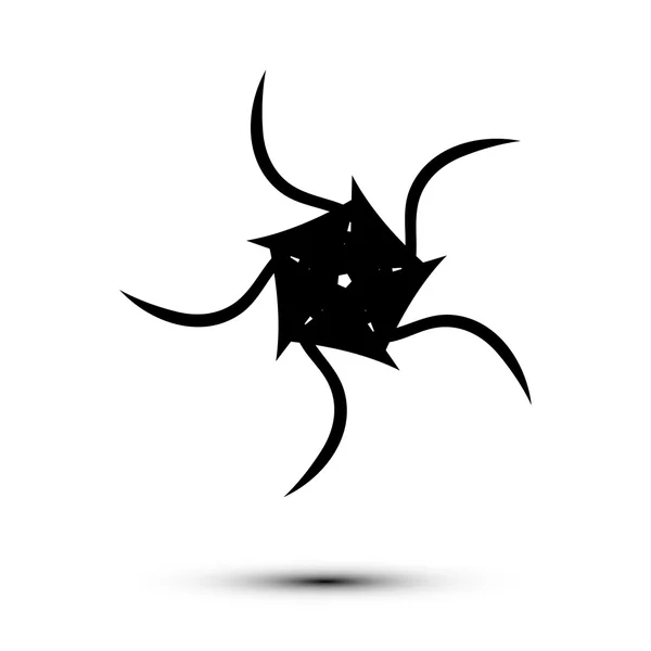 Logo negro sobre fondo blanco en vector EPS — Vector de stock